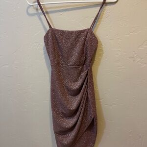 Sparkly, dark purple homecoming dress